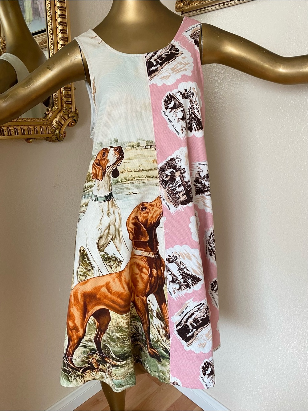 Anthropologie Maeve Keiko Dog Motif Dress
